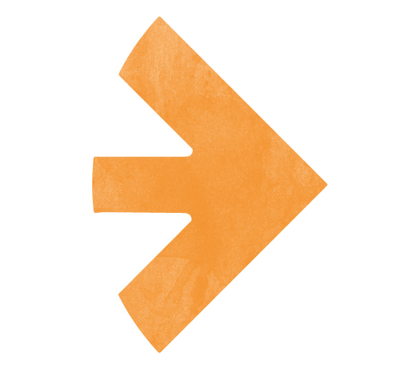 Ein gelber Kontaktpfeil