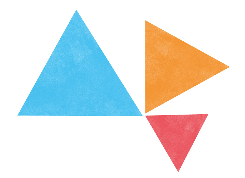 konvergierende Dreiecke